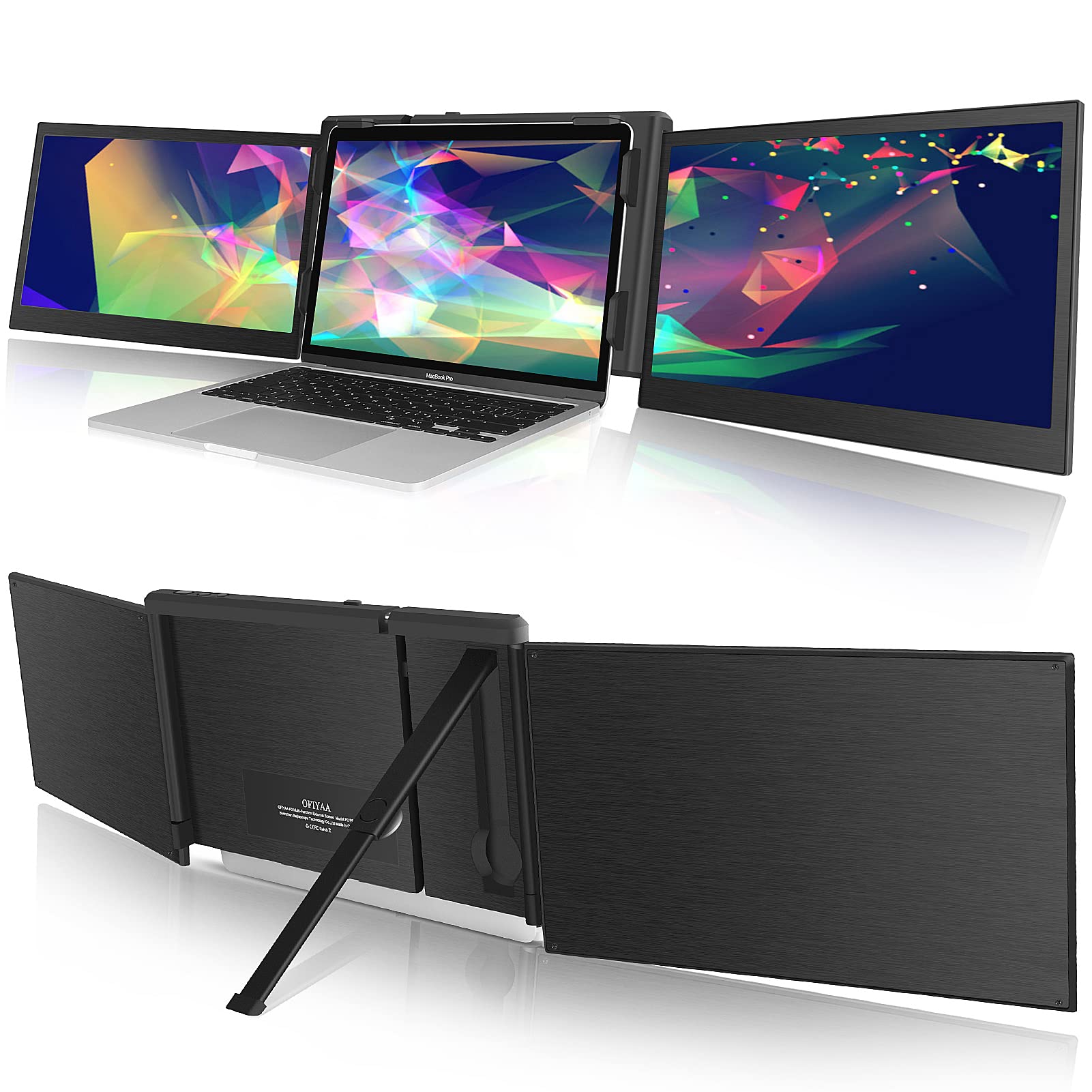 Amazon.com: OFIYAA P2 Pro Portable Triple Monitor - 13.3